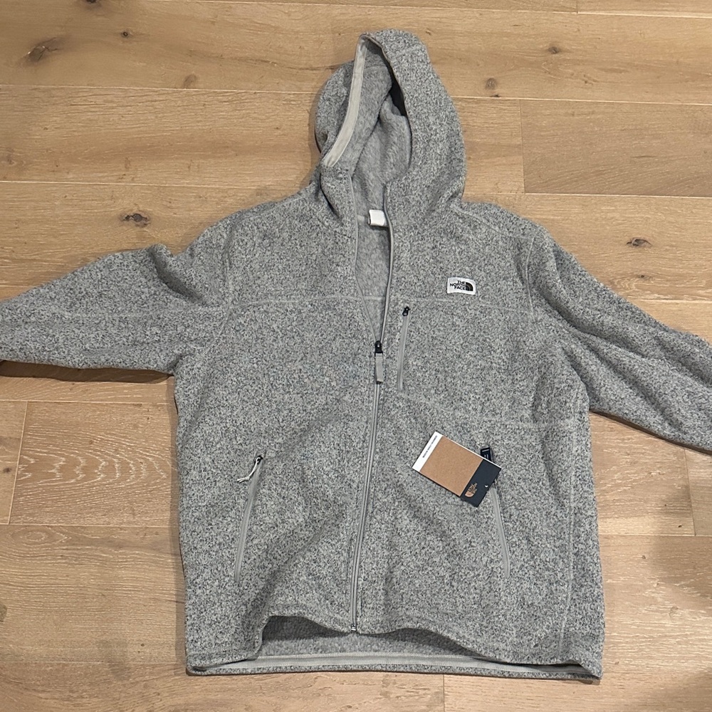 The North Face Heather Gray Zip-Up Jacket